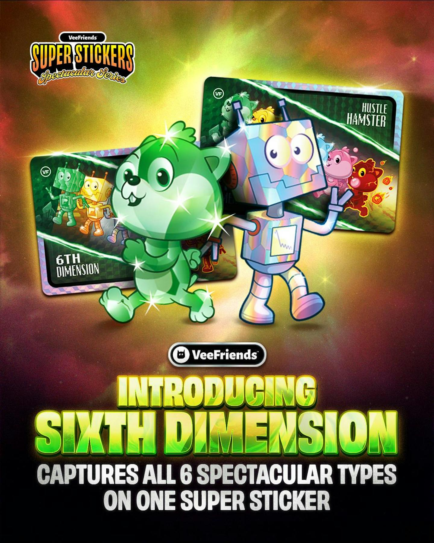 2026 VeeFriends Super Stickers Spectacular Series Hanger Pack 615678244924 at King Card Canada