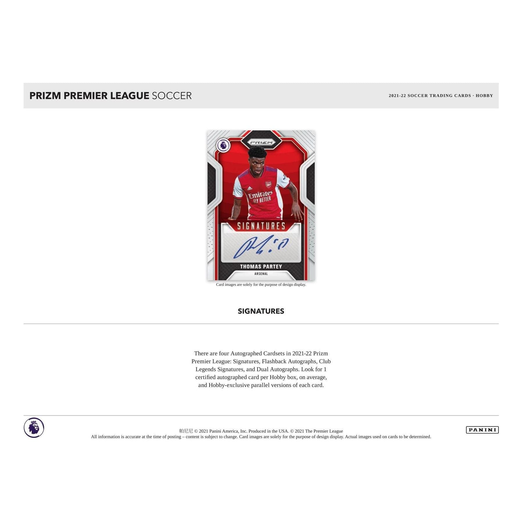 2021-22 Panini Prizm English Premier League Soccer Hobby Box - King Card Canada