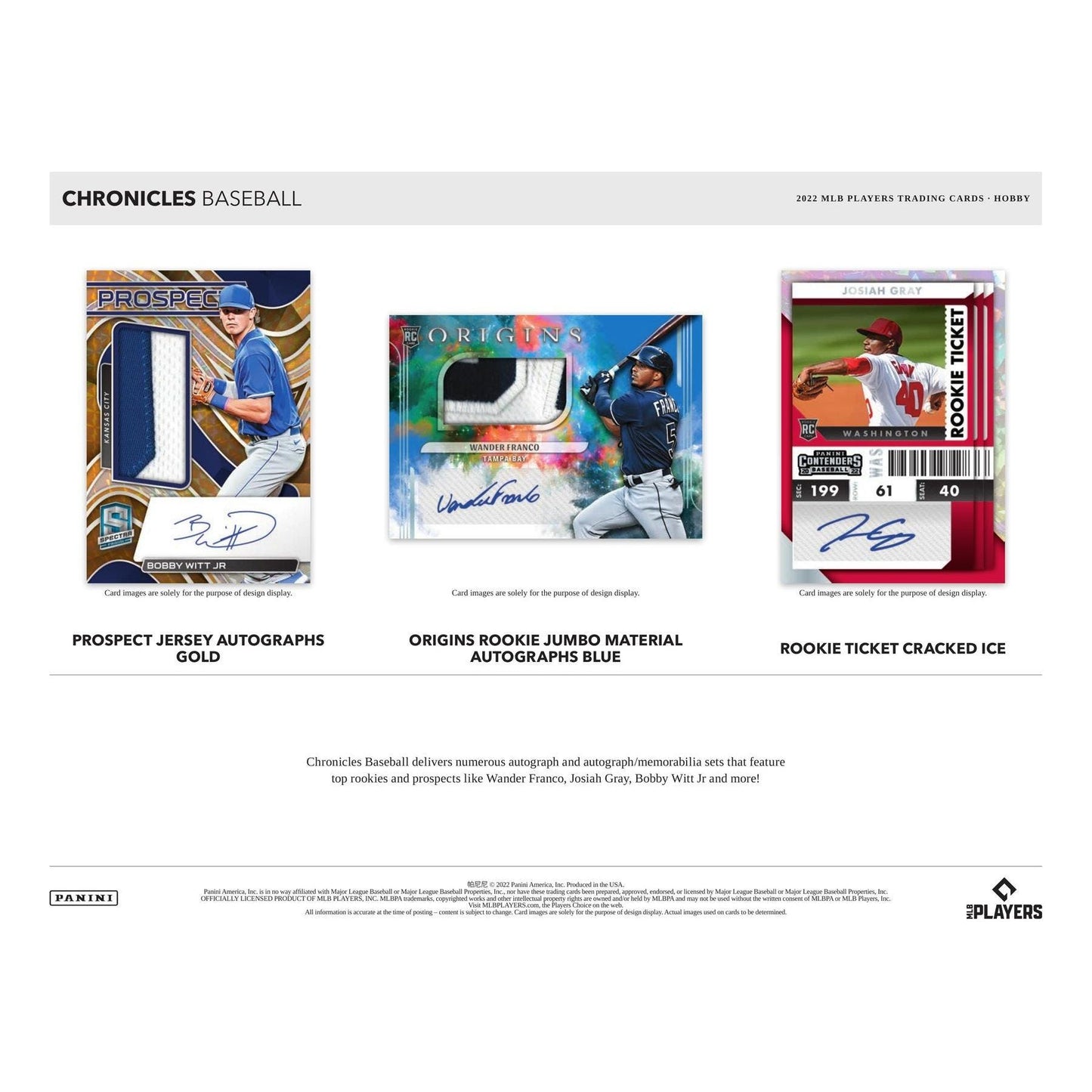 2022 Panini Chronicles Baseball Hobby Box - King Card Canada