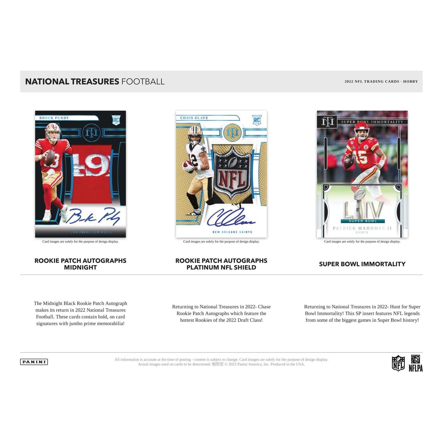 Football trading card outlets national treasure