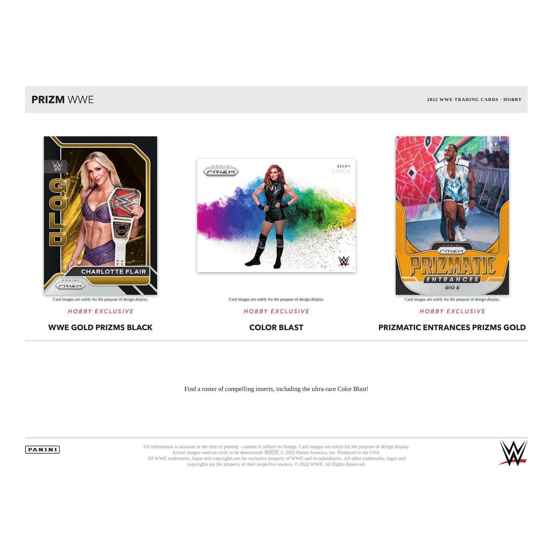 2022 Panini Prizm WWE Hobby Box - King Card Canada