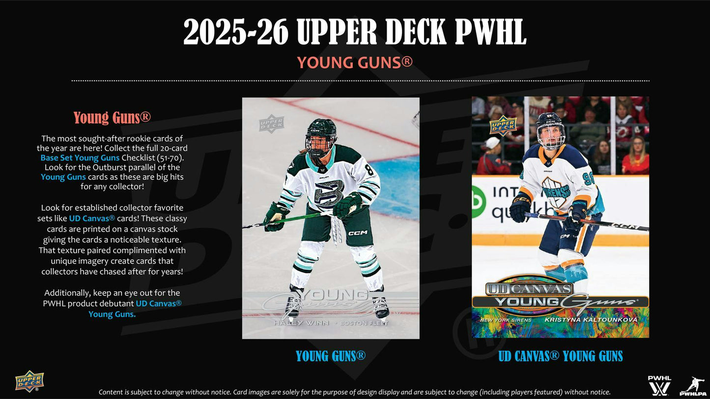 2025-26 Upper Deck PWHL Hockey Blaster Box