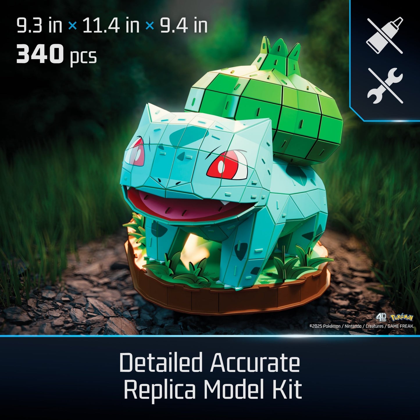 4D Build Pokemon 3D Puzzle Model Kit - Bulbasaur 681147098633 at King Card Canada