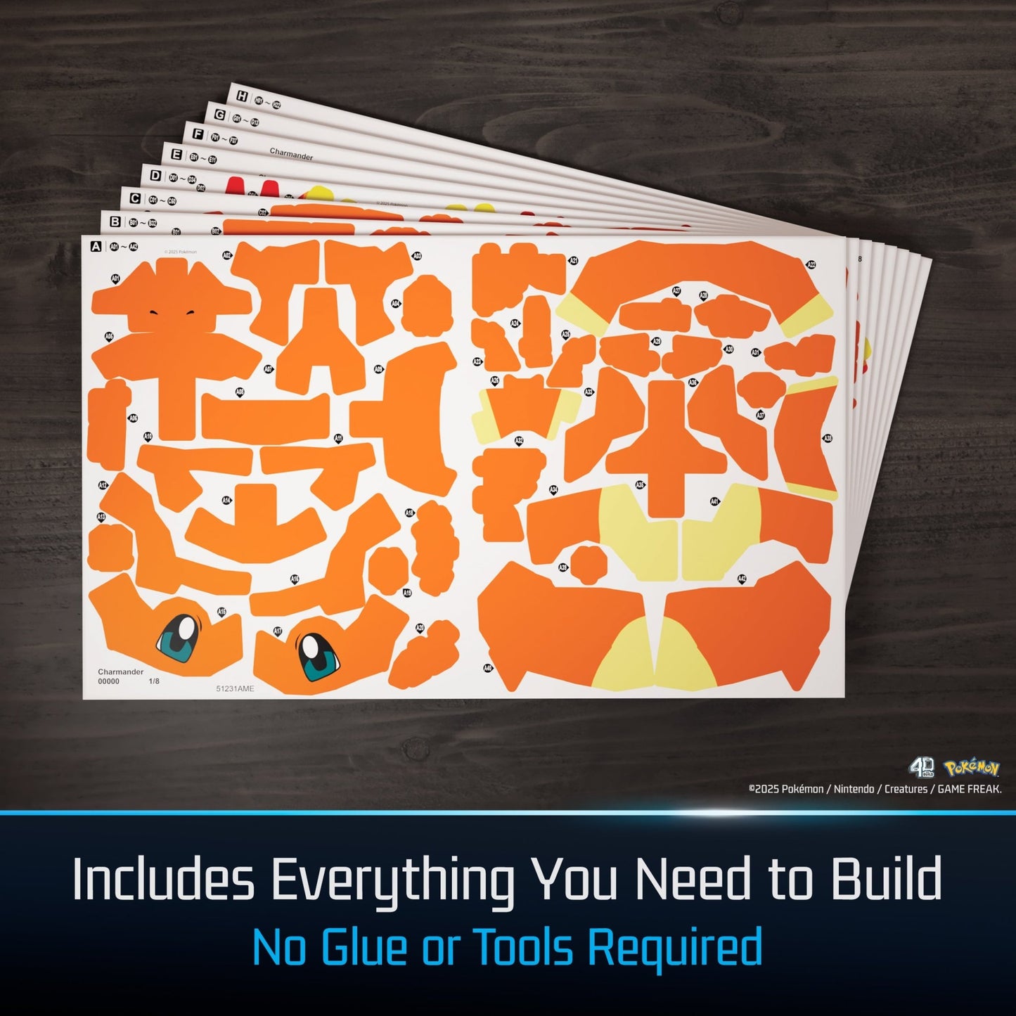 4D Build Pokemon 3D Puzzle Model Kit - Charmander 681147098657 at King Card Canada