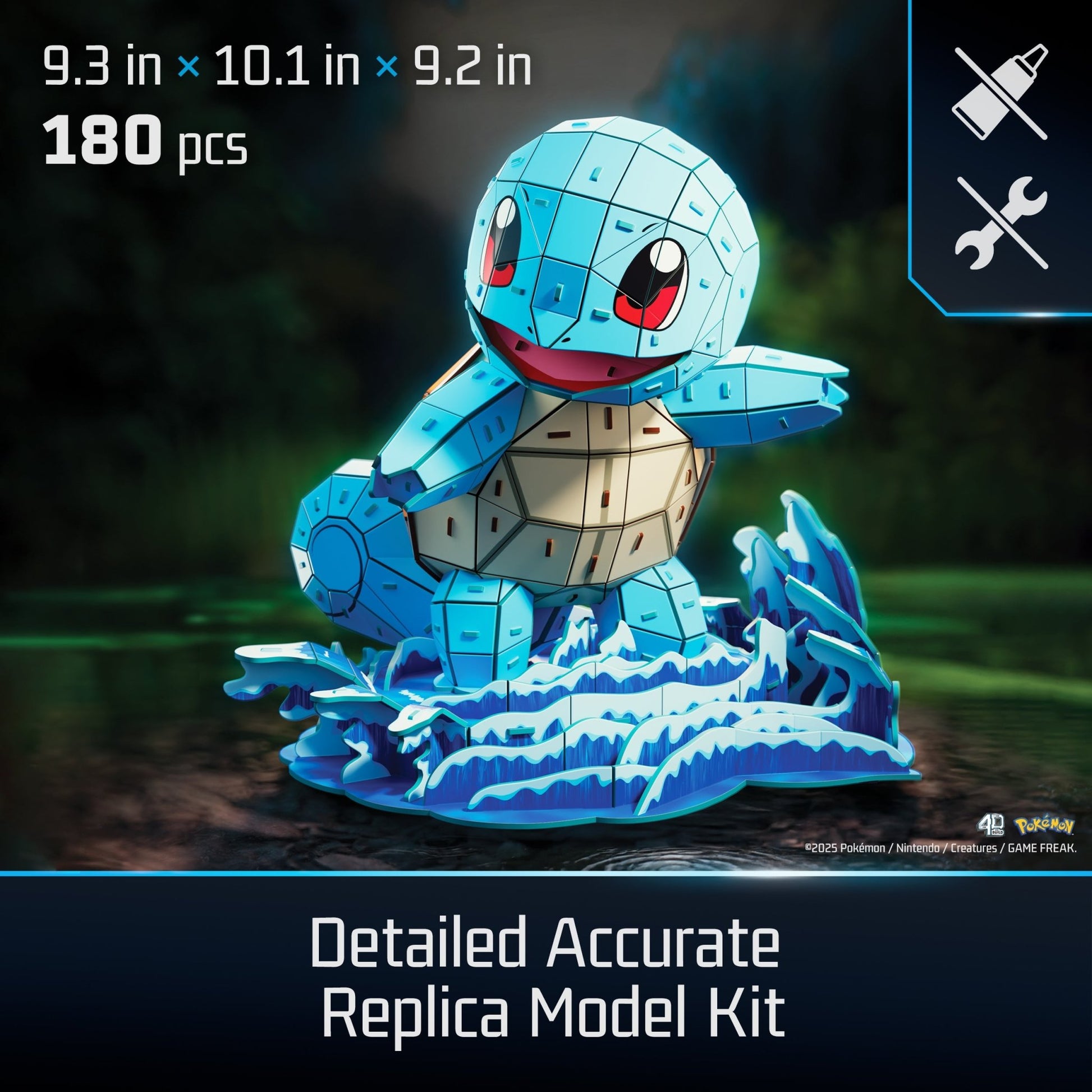 4D Build Pokemon 3D Puzzle Model Kit - Squirtle 681147098671 at King Card Canada