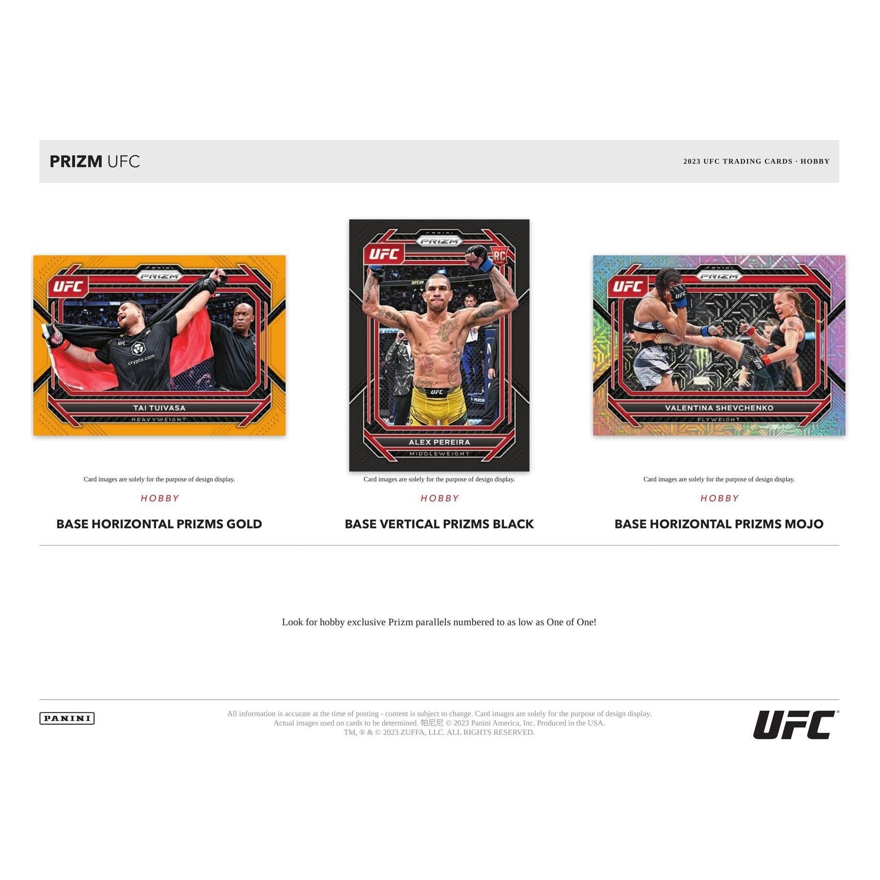 2023 Panini Prizm UFC Hobby Box - King Card Canada