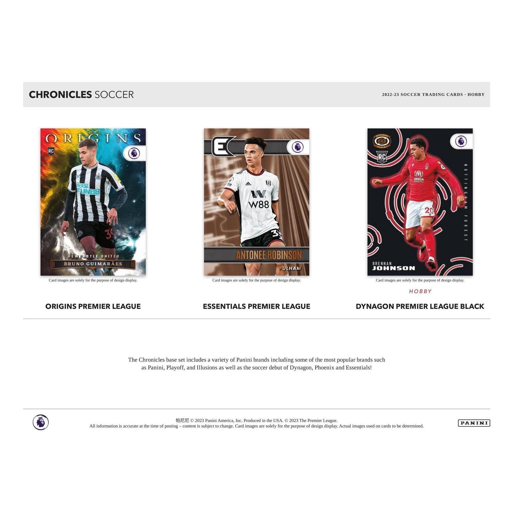 2022-23 Panini Chronicles Soccer Hobby Box (English Premier League / La Liga / Serie A) - King Card Canada