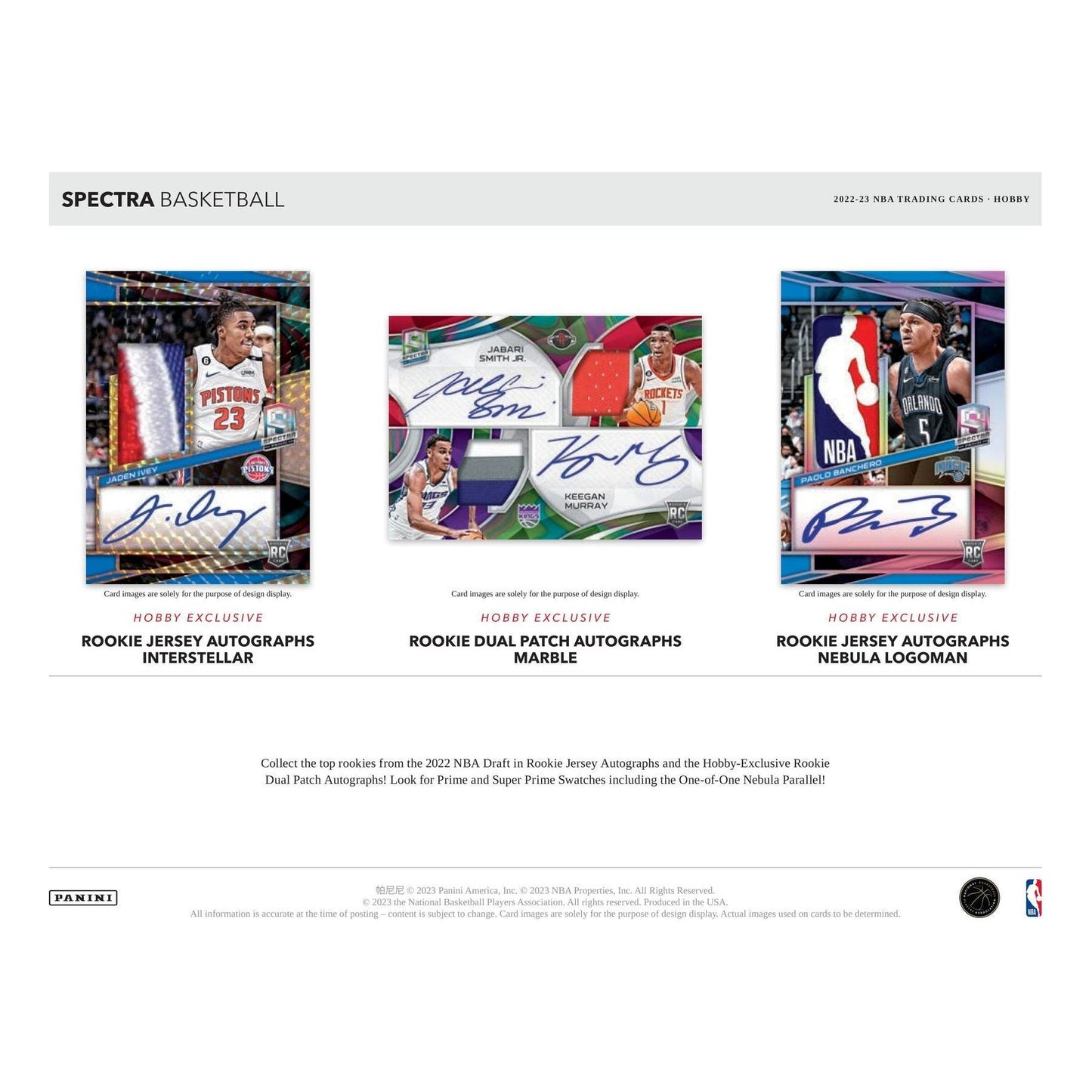 2022 - 23 Panini Spectra Basketball Hobby Box at King Card Canada