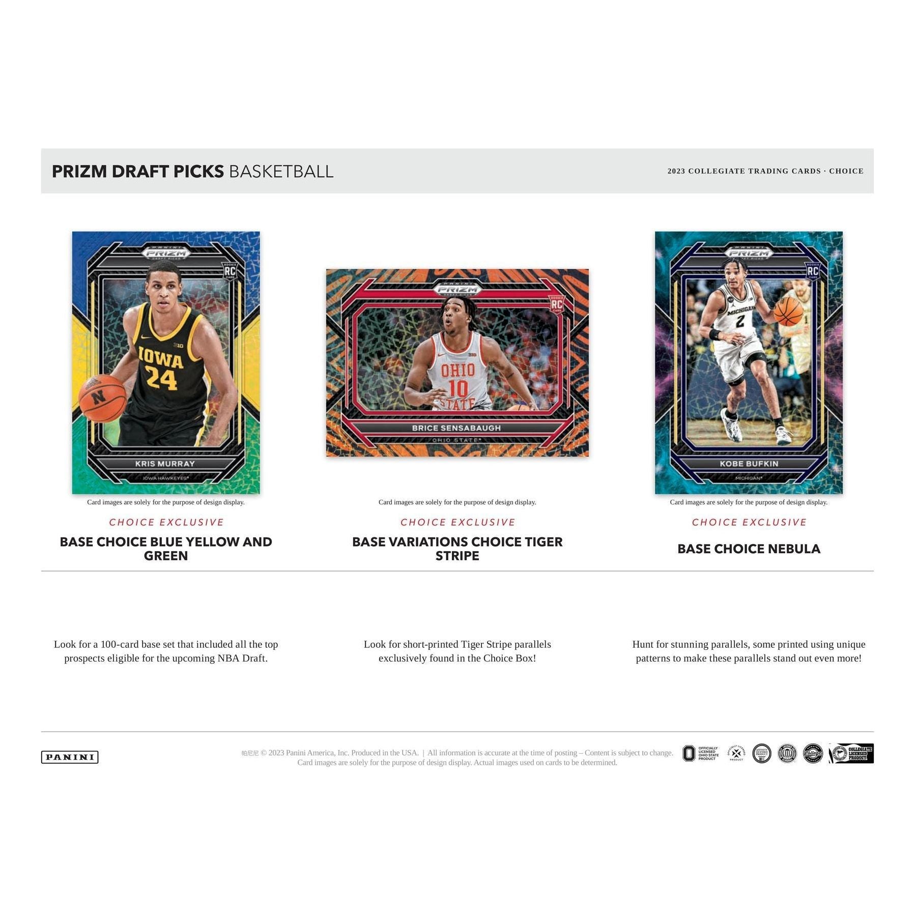 2023-24 Panini Prizm Basketball Draft Picks Choice Hobby Box 746134148231 - King Card Canada