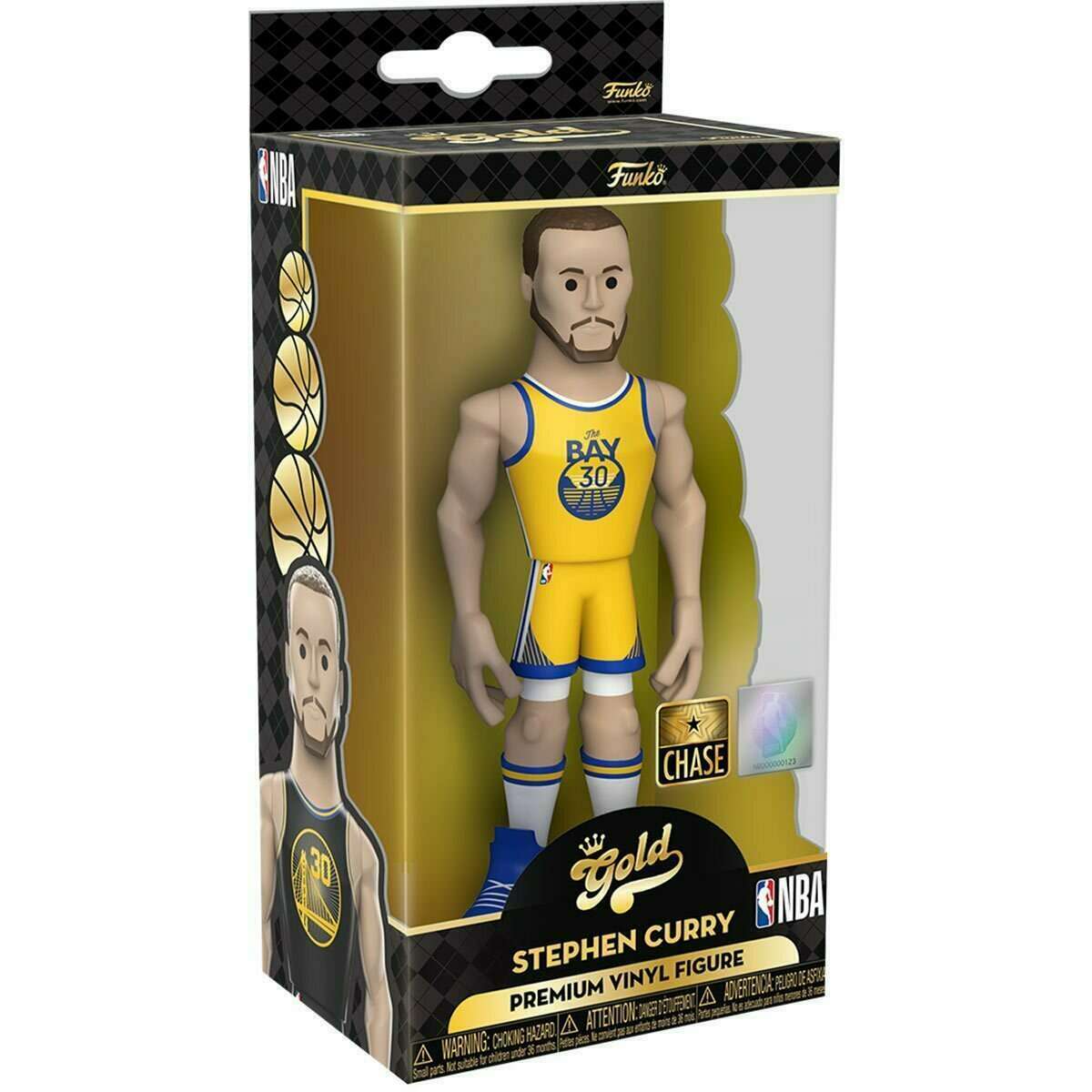 Funko Gold Premium Vinyl Figure (NBA Golden State Warriors) - Stephen Curry (CHASE VARIANT) - King Card Canada