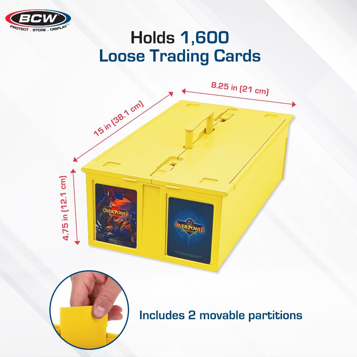 BCW Collectible Card Storage Bin - 1600 Card 722626015281 at King Card Canada