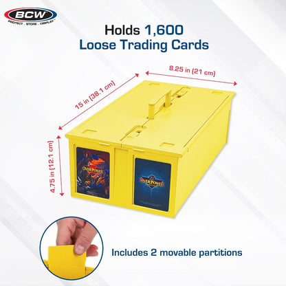 BCW Collectible Card Storage Bin - 1600 Card 722626015281 at King Card Canada