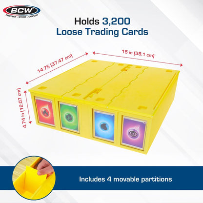 BCW Collectible Card Storage Bin - 3200 Card 722626009198 at King Card Canada