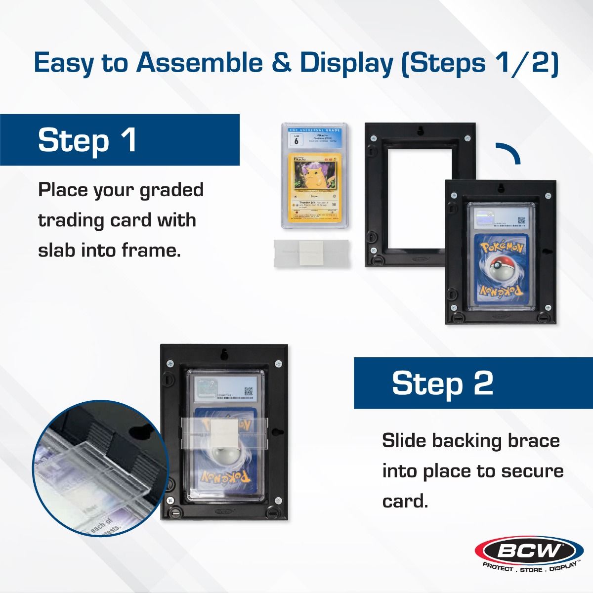 BCW Interlocking Graded Card Frames (4 - Pack) 722626017469 at King Card Canada