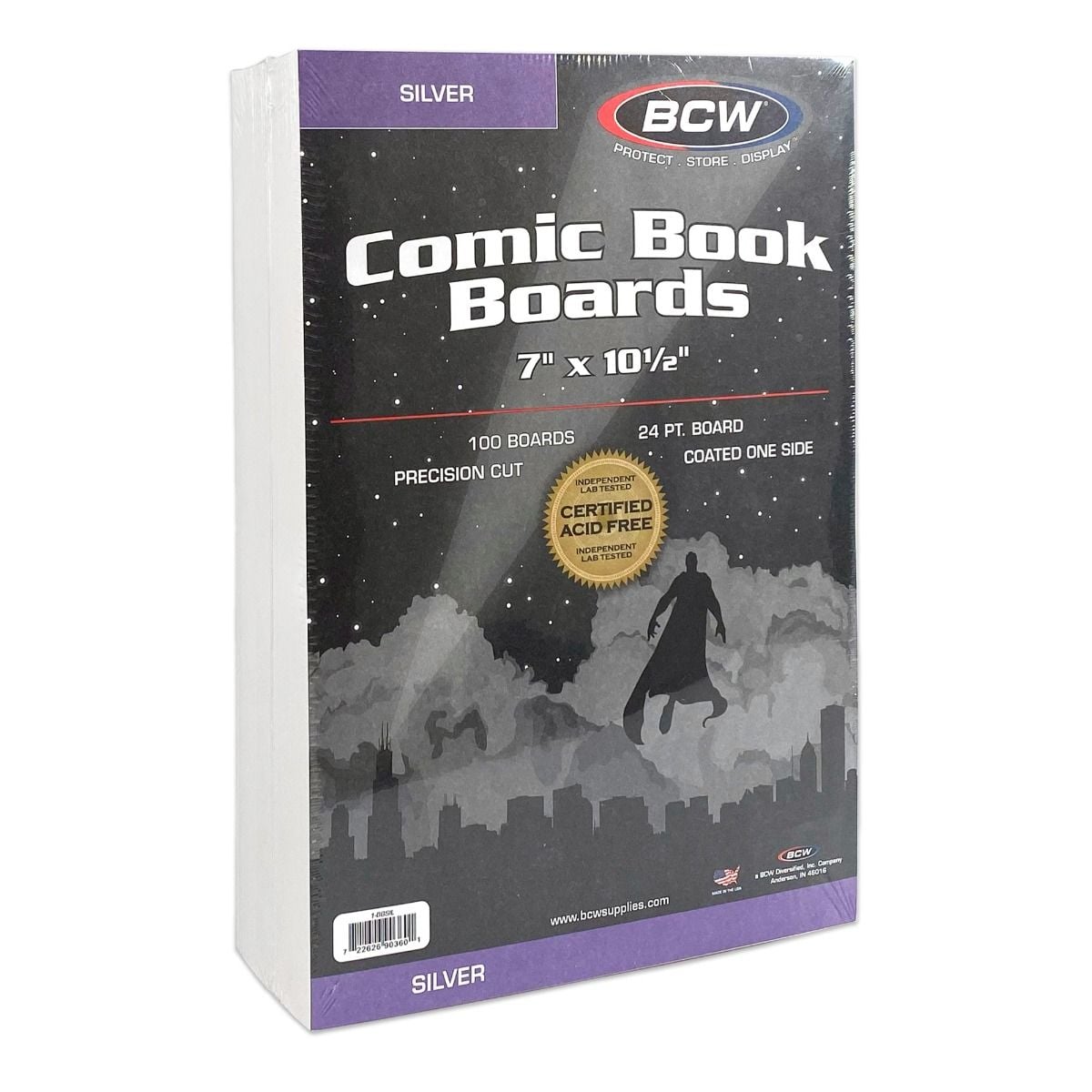 BCW Silver Comic Book Boards (100 Pack) 722626903601 at King Card Canada