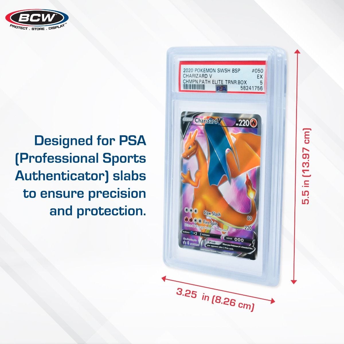 BCW Slab Bumpers - PSA - Clear (6 - Pack) 722626010682 at King Card Canada