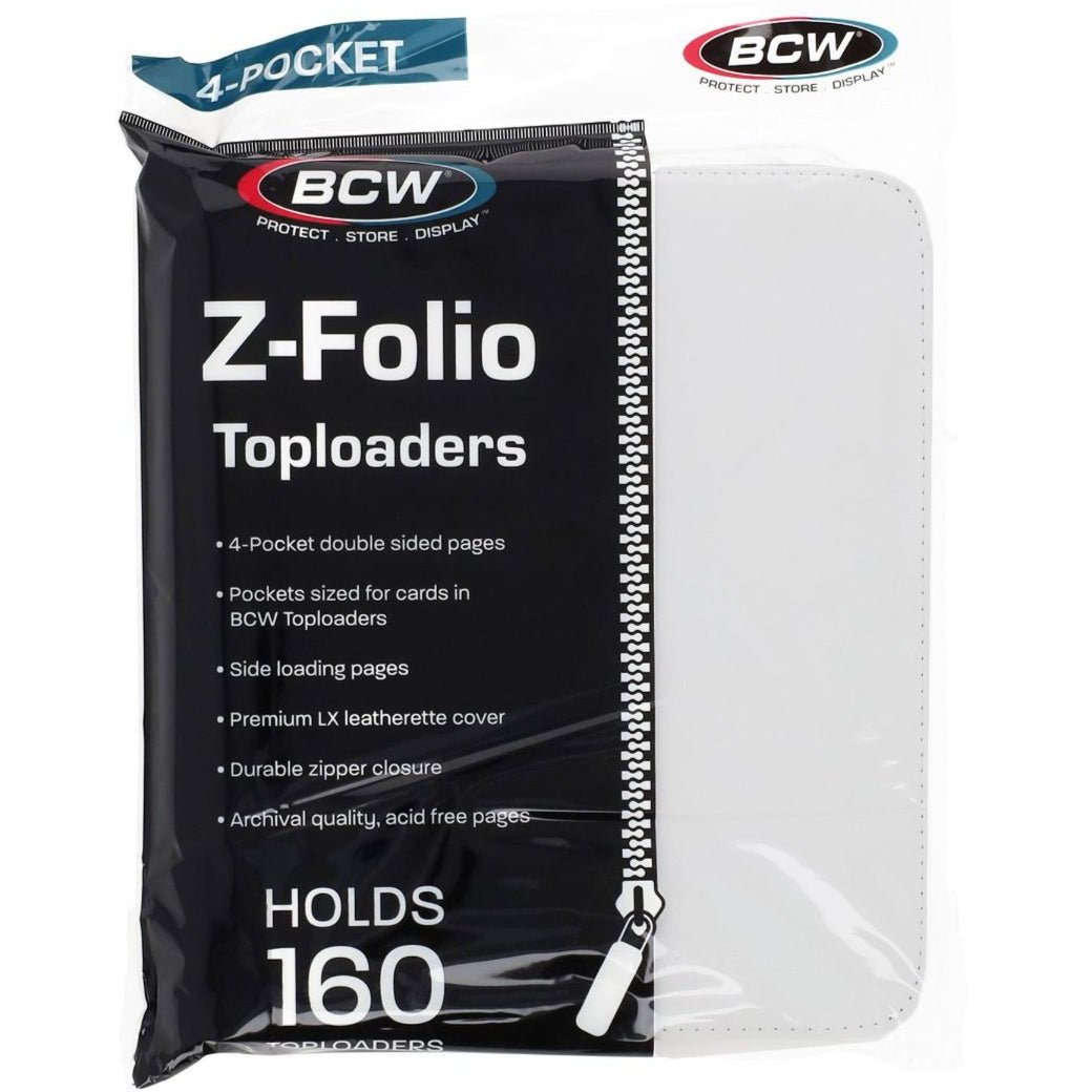 BCW Z - Folio LX 4 - Pocket Zippered Toploader Binder 722626045103 at King Card Canada