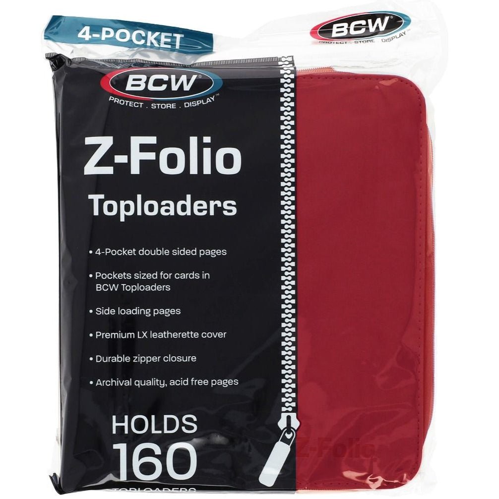 BCW Z - Folio LX 4 - Pocket Zippered Toploader Binder 722626045103 at King Card Canada