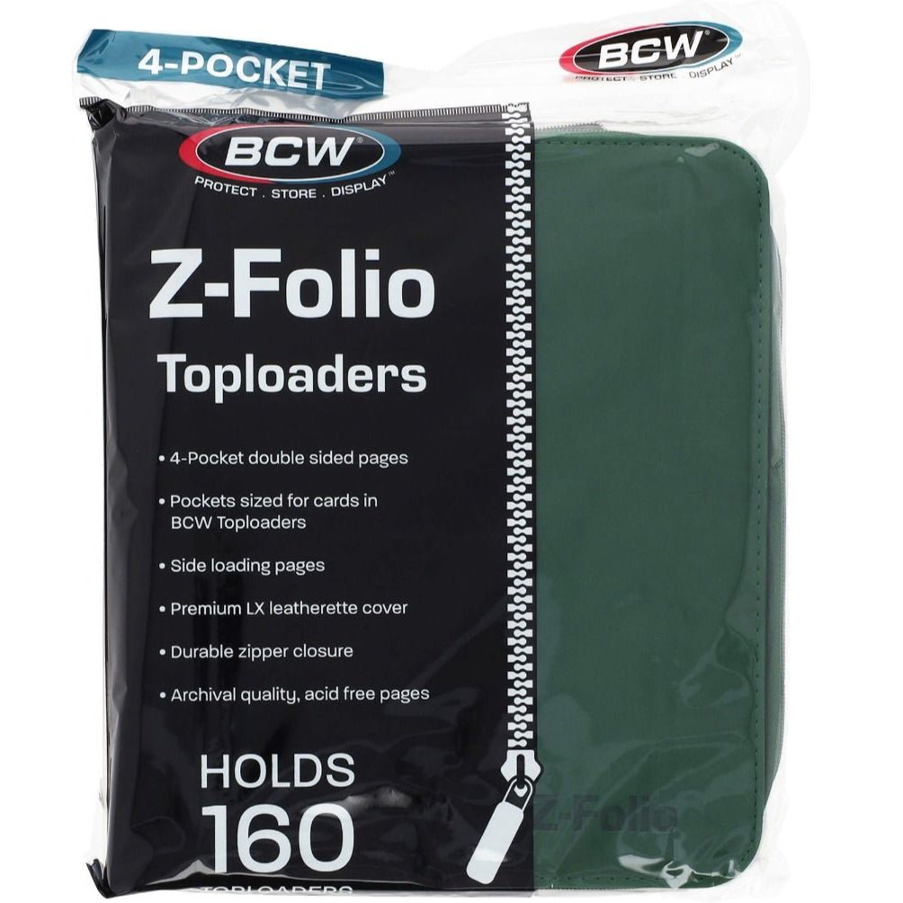 BCW Z - Folio LX 4 - Pocket Zippered Toploader Binder 722626045103 at King Card Canada