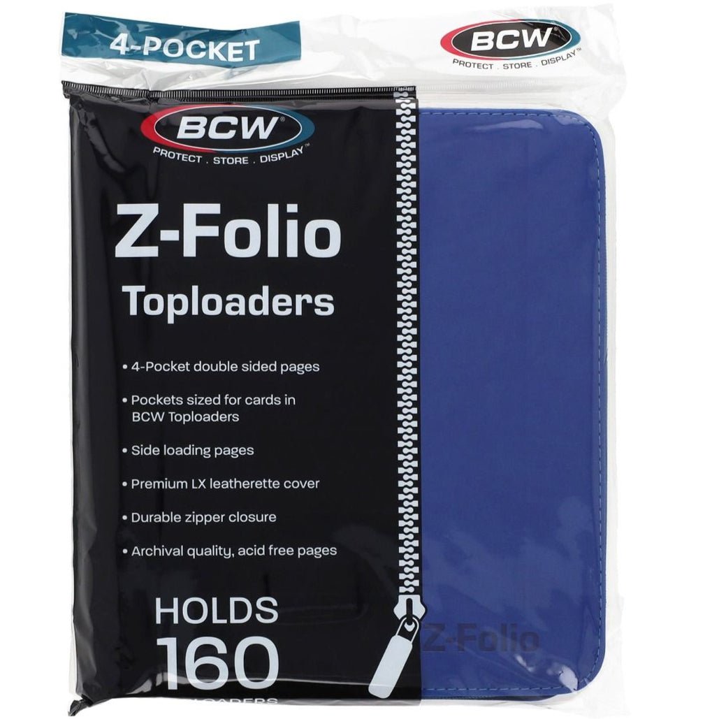 BCW Z - Folio LX 4 - Pocket Zippered Toploader Binder 722626045103 at King Card Canada