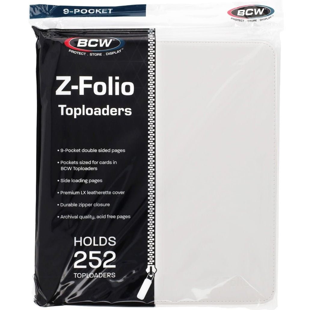 BCW Z - Folio LX 9 - Pocket Zippered Toploader Binder 722626044847 at King Card Canada