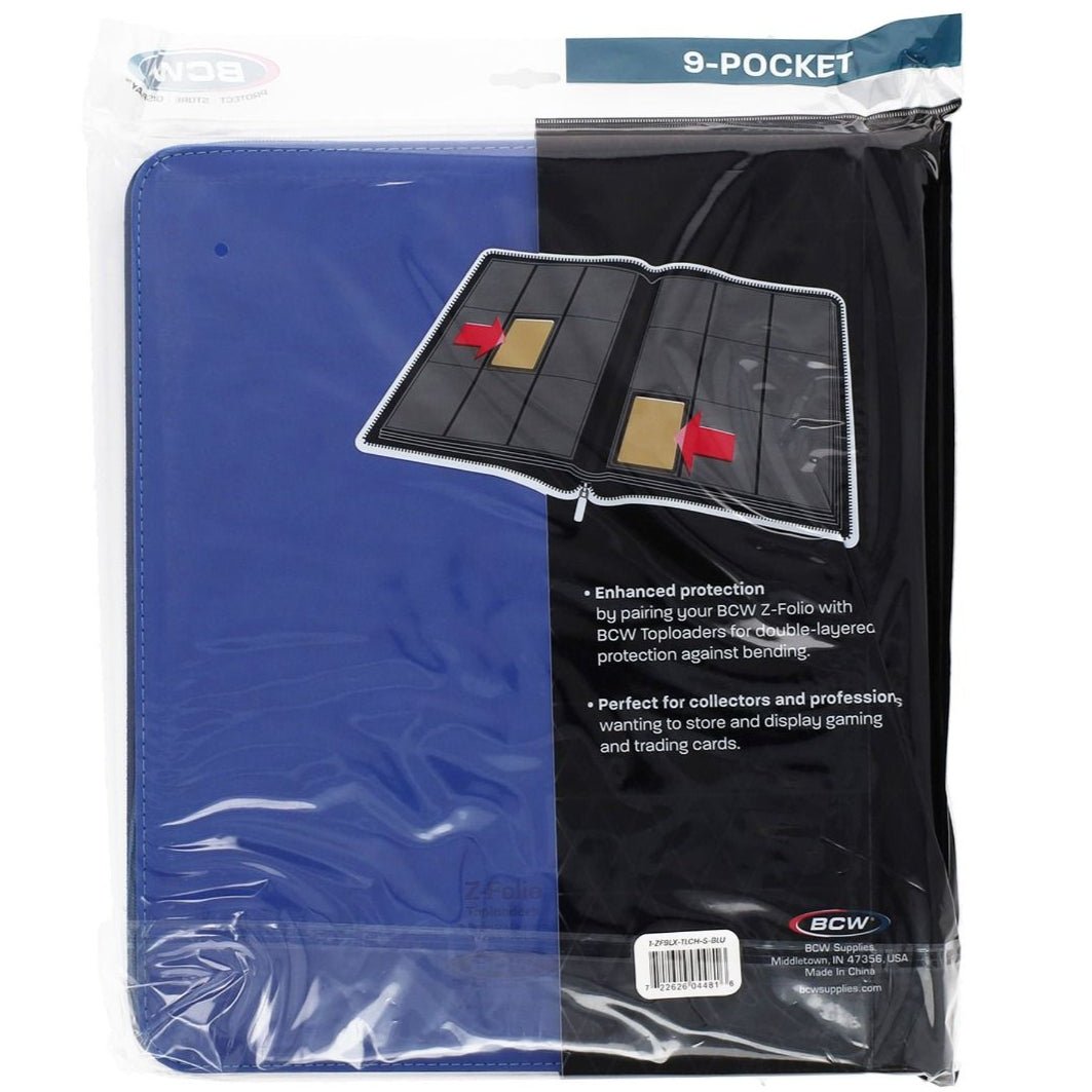 BCW Z - Folio LX 9 - Pocket Zippered Toploader Binder 722626044847 at King Card Canada