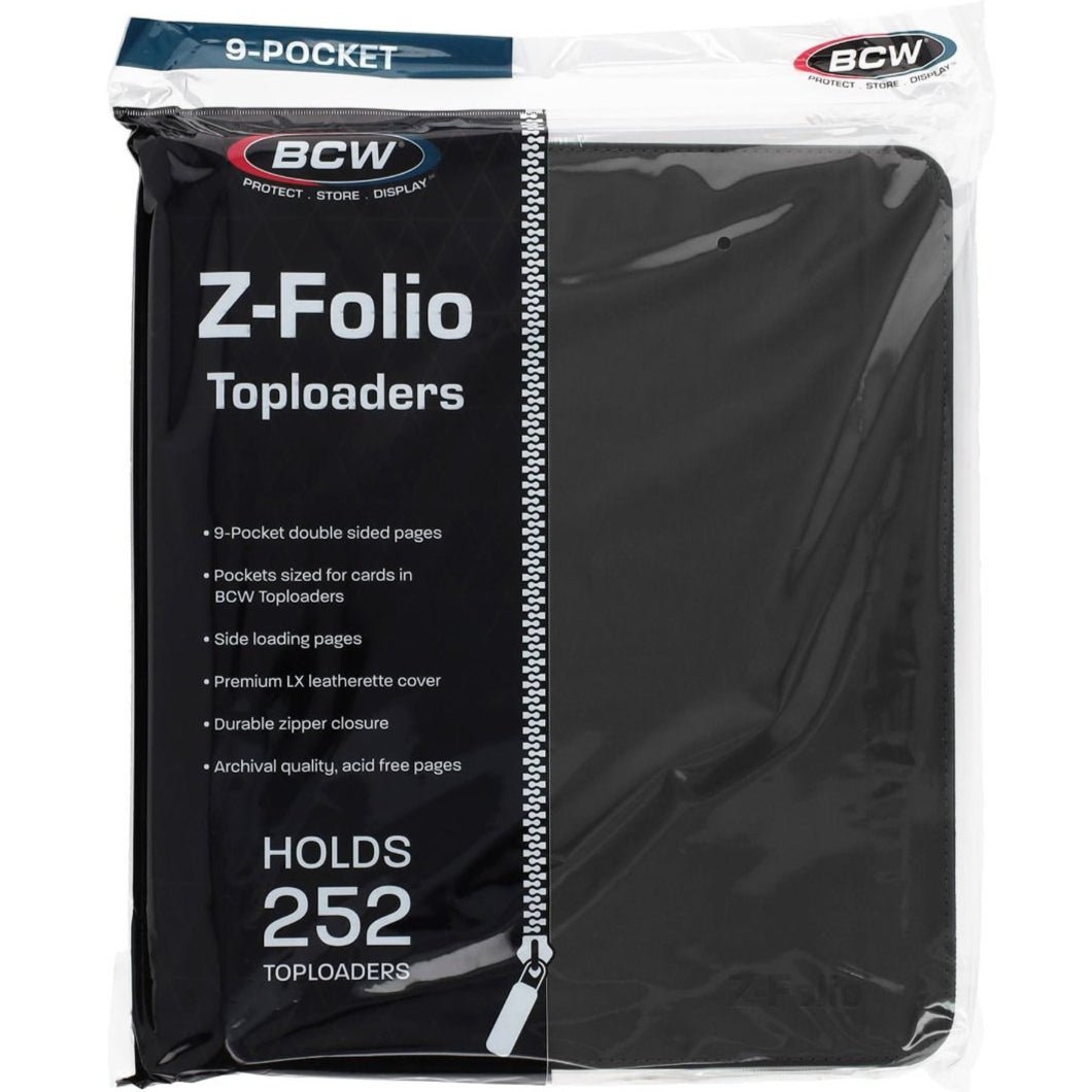 BCW Z - Folio LX 9 - Pocket Zippered Toploader Binder 722626044847 at King Card Canada