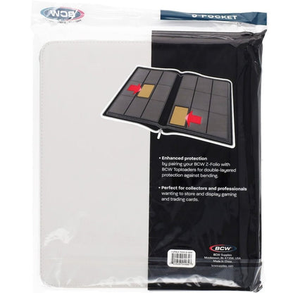 BCW Z - Folio LX 9 - Pocket Zippered Toploader Binder 722626044847 at King Card Canada