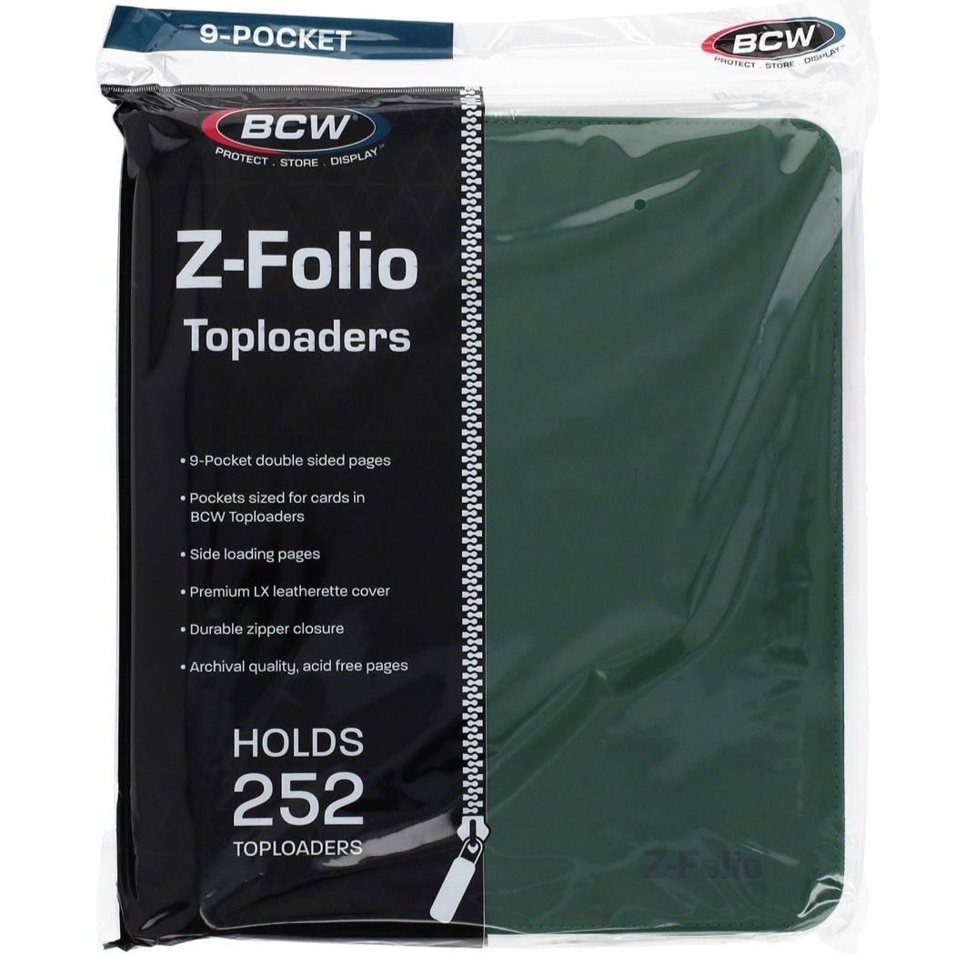 BCW Z - Folio LX 9 - Pocket Zippered Toploader Binder 722626044847 at King Card Canada