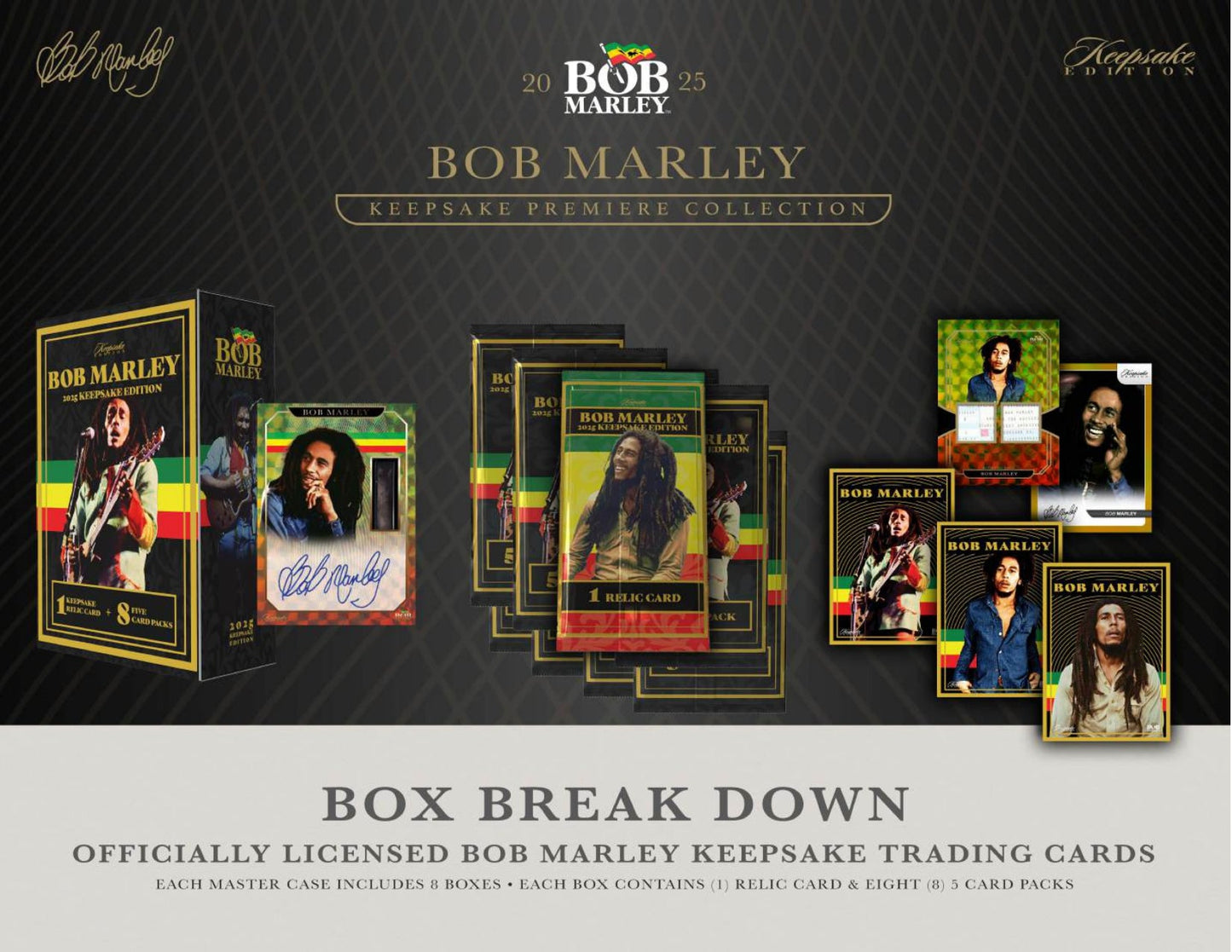 Bob Marley 2025 Keepsake Premiere Collection Hobby Box  at King Card Canada