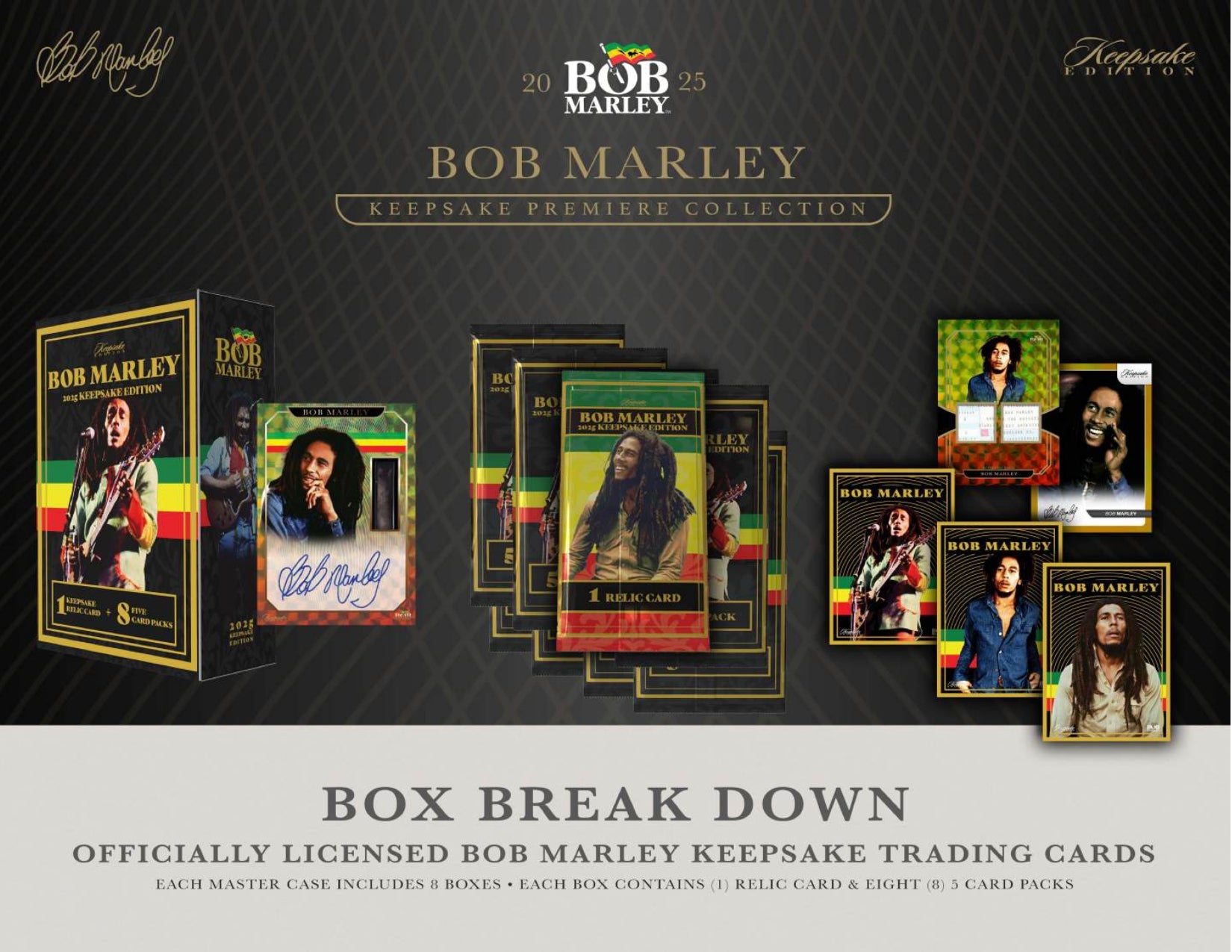 Bob Marley 2025 Keepsake Premiere Collection Hobby Box  at King Card Canada