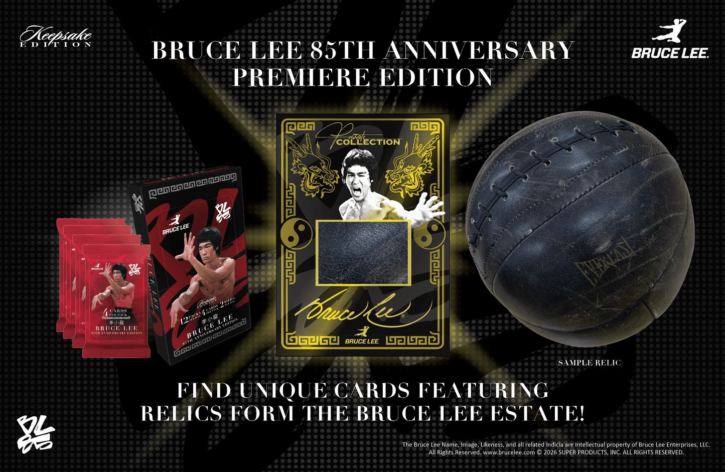 Bruce Lee 85th Anniversary Keepsake Hobby Box 810216480196 at King Card Canada