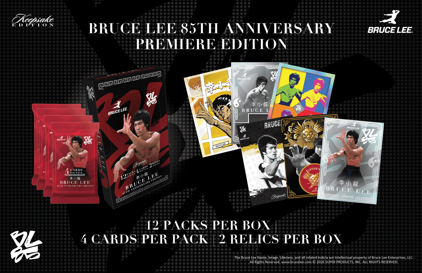Bruce Lee 85th Anniversary Keepsake Hobby Box 810216480196 at King Card Canada