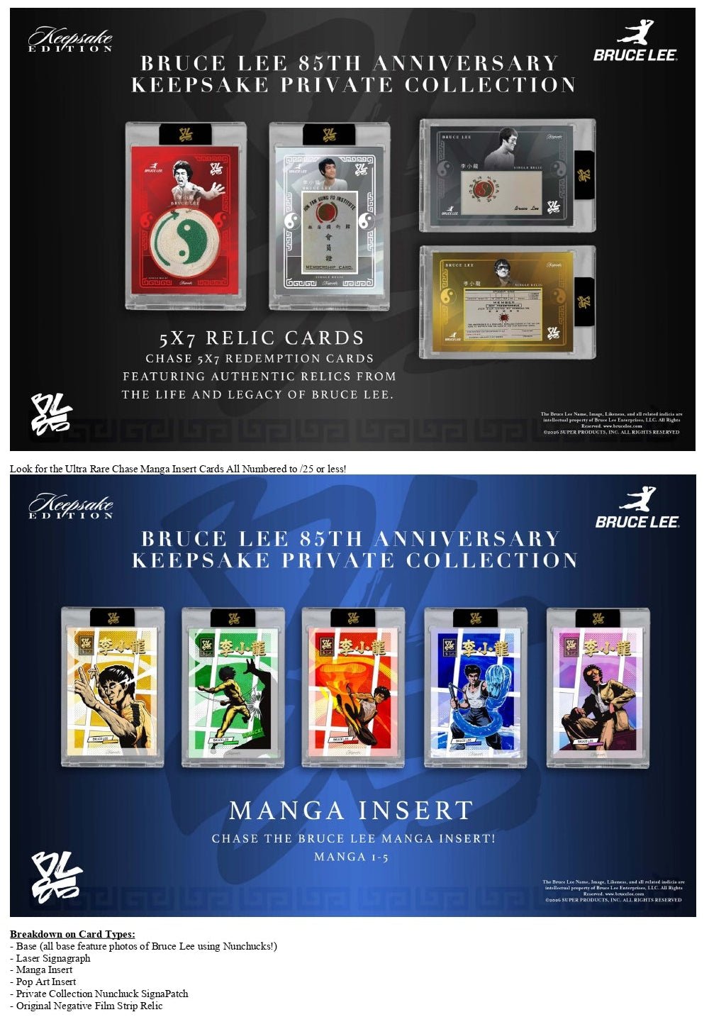 Bruce Lee 85th Anniversary Keepsake Private Collection (Nunchucks Edition) 199874395135 at King Card Canada