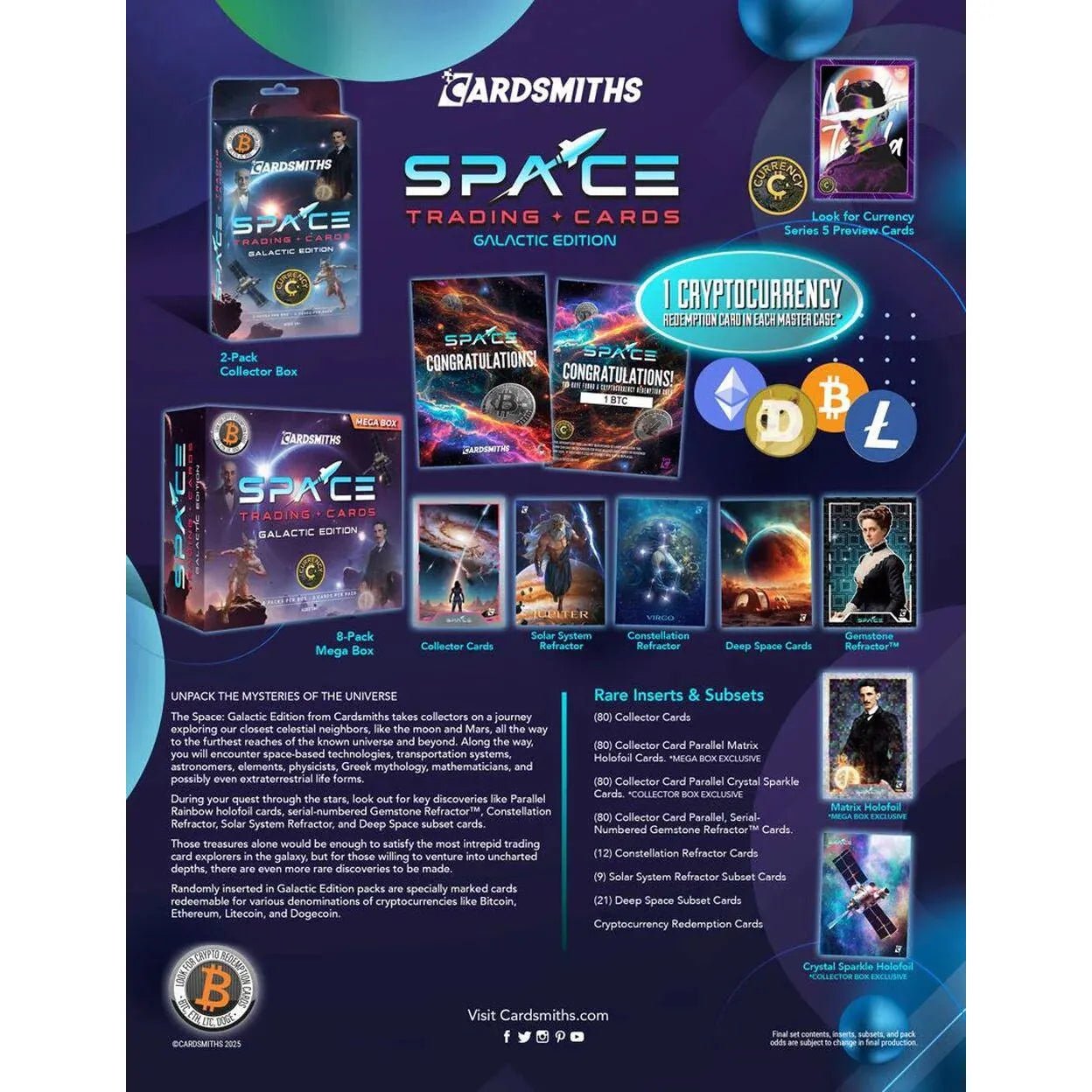 Cardsmiths Currency Space: Galactic Edition Trading Cards Collector Box 840282629175 at King Card Canada