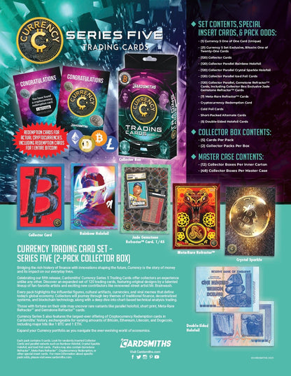 Cardsmiths Currency Trading Cards Series 5 Collector Box 840282637750 at King Card Canada
