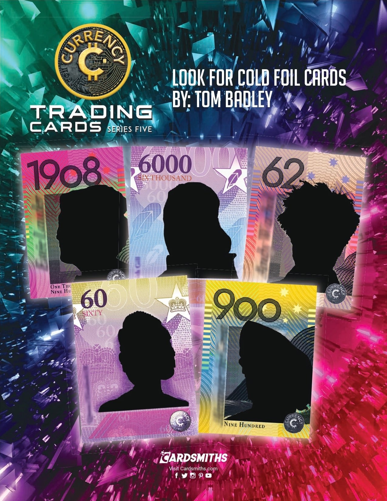 Cardsmiths Currency Trading Cards Series 5 Collector Box 840282637750 at King Card Canada