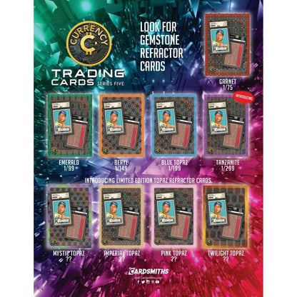 Cardsmiths Currency Trading Cards Series 5 Mega Box 840282637767 at King Card Canada