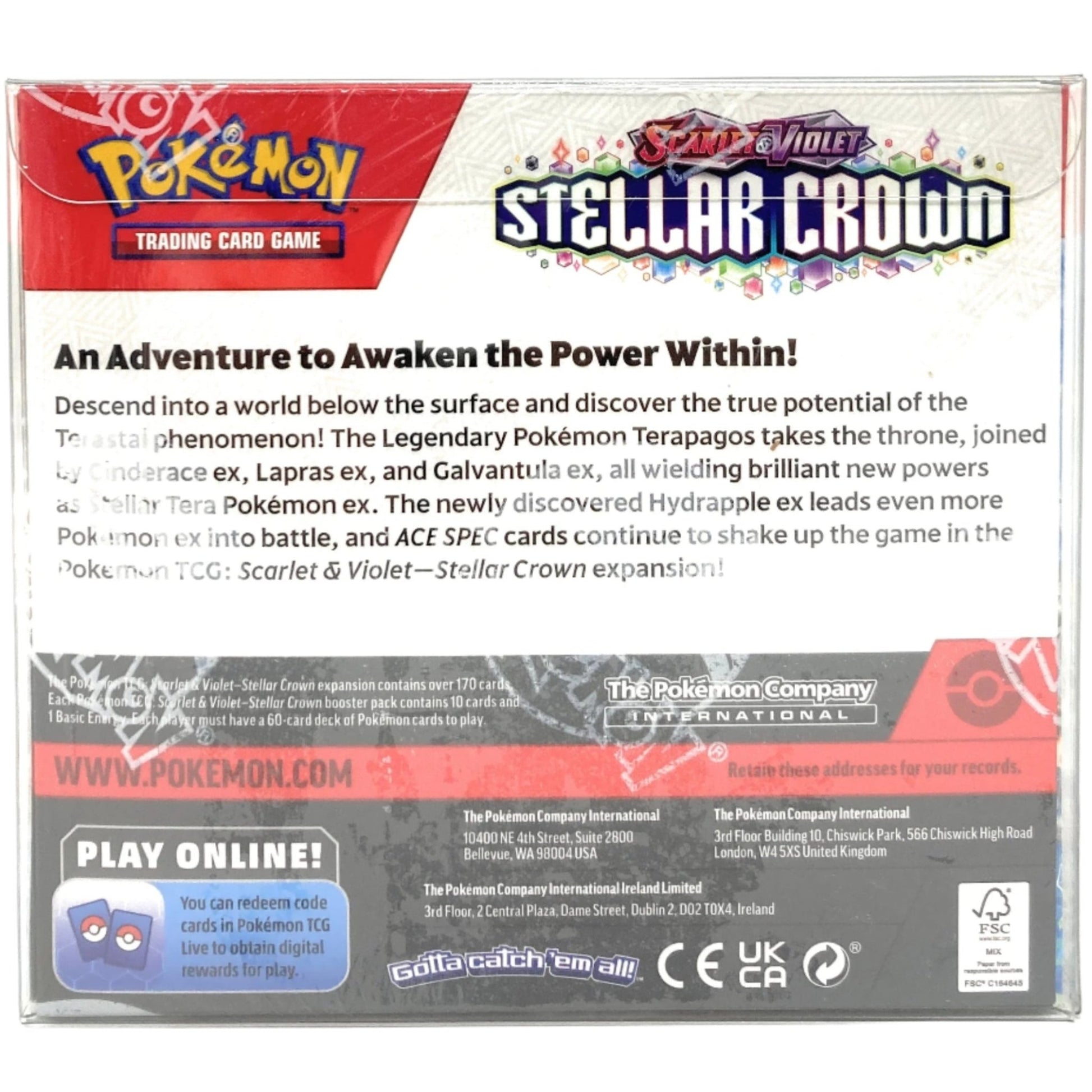 Clear Plastic Protector Case for Pokemon Booster Box at King Card Canada