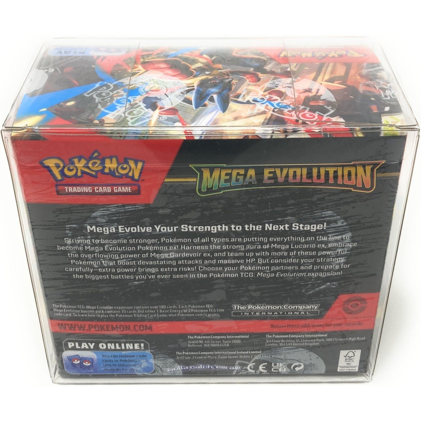 Clear Plastic Protector Case for Pokemon Booster Box with UV Protection  at King Card Canada