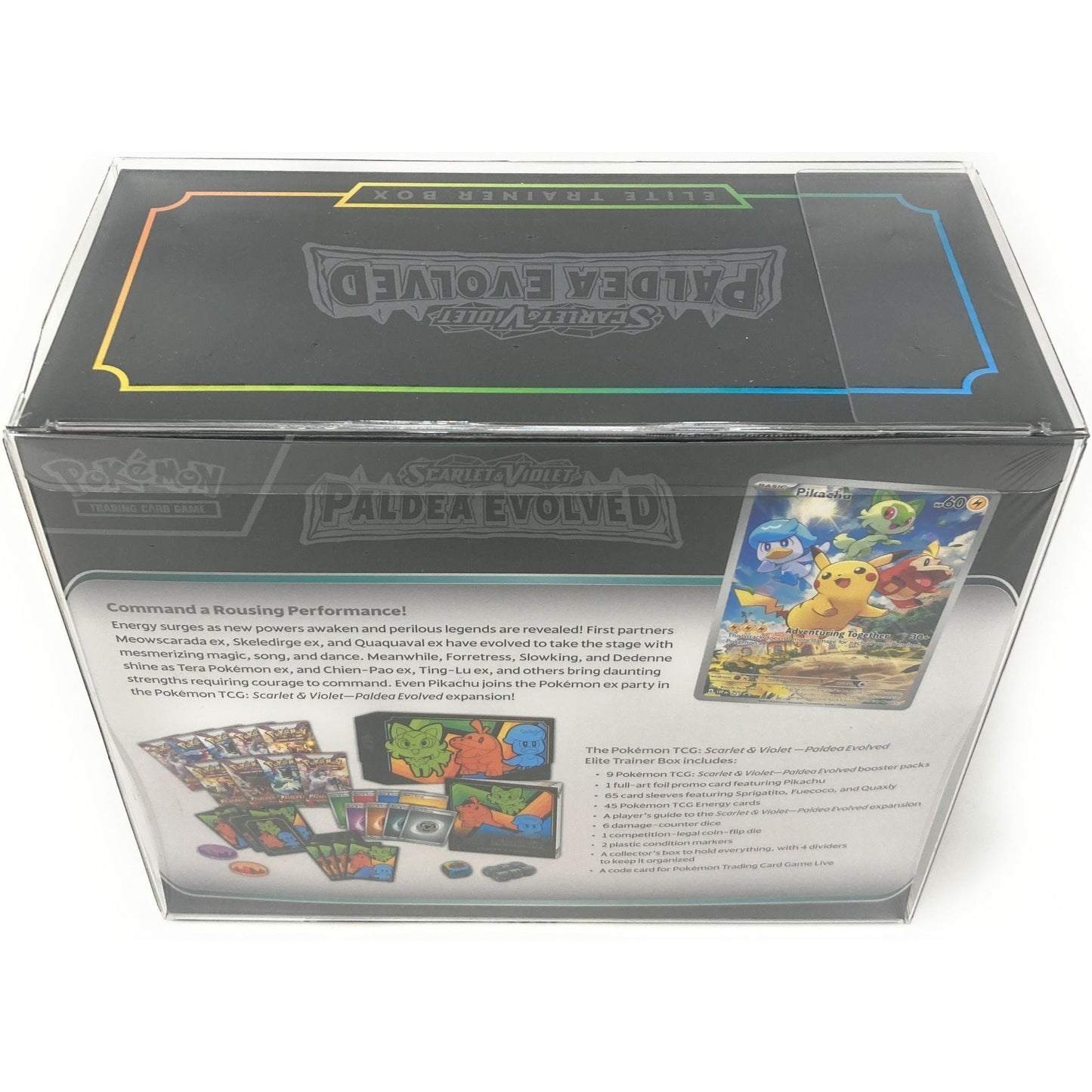 Clear Plastic Protector Case for Pokemon ETB with UV Protection  at King Card Canada