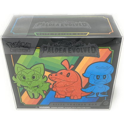 Clear Plastic Protector Case for Pokemon ETB with UV Protection  at King Card Canada