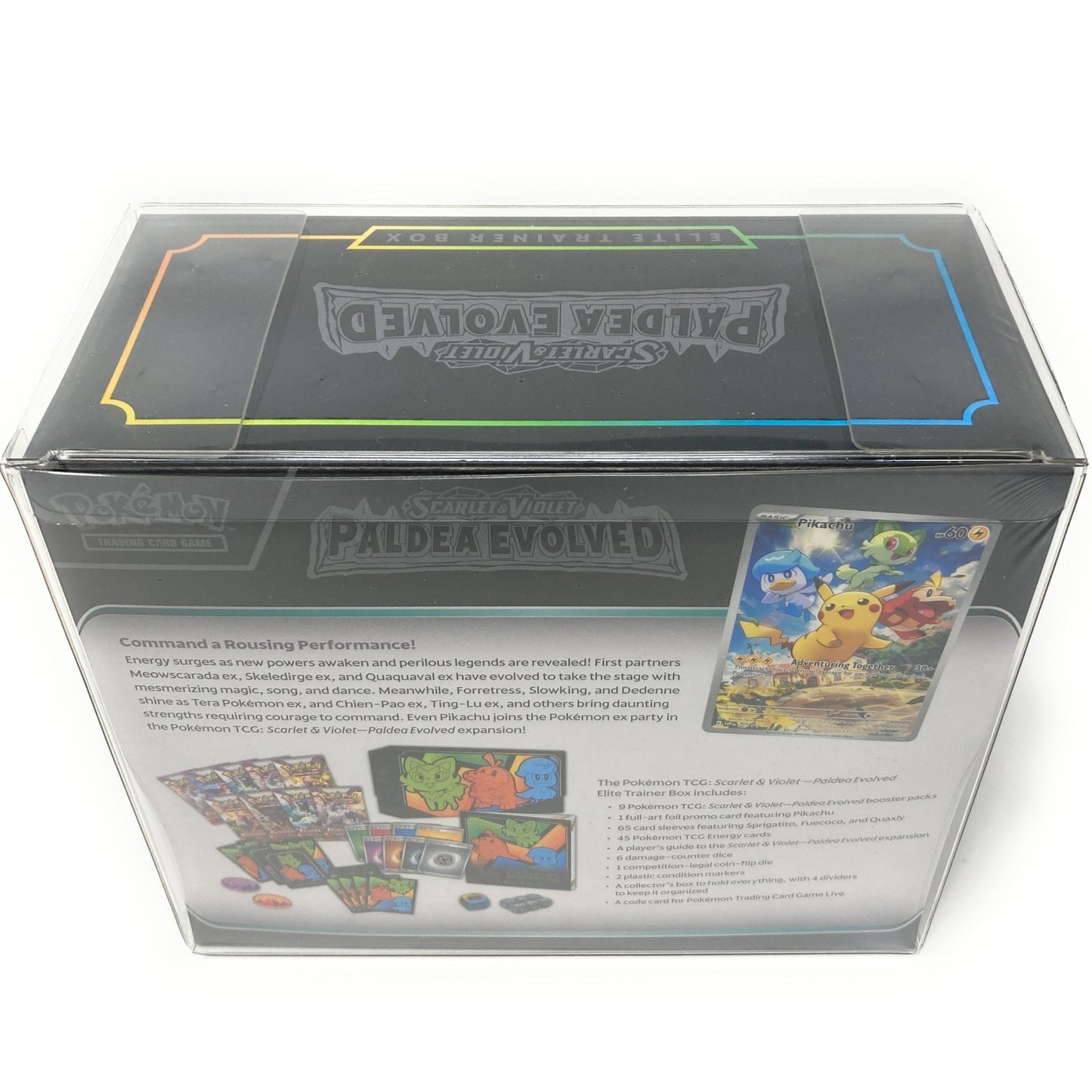 Clear Plastic Protector Case for Pokemon ETB with UV Protection  at King Card Canada