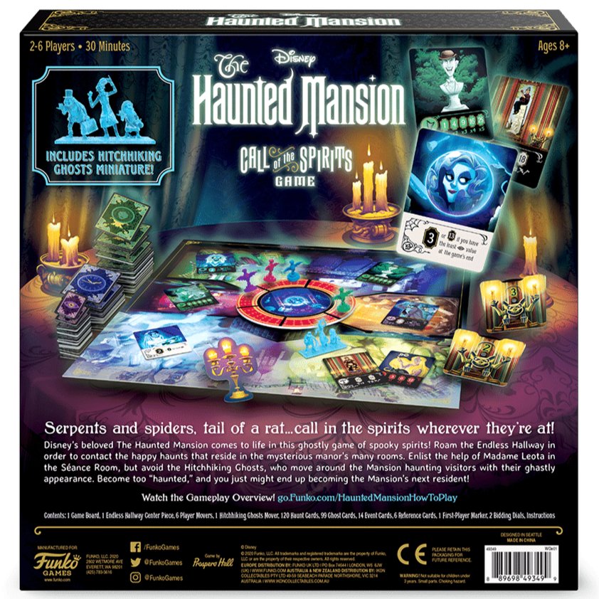 Disney's Haunted Mansion – Call of The Spirits Board Game 889698493499 - King Card Canada