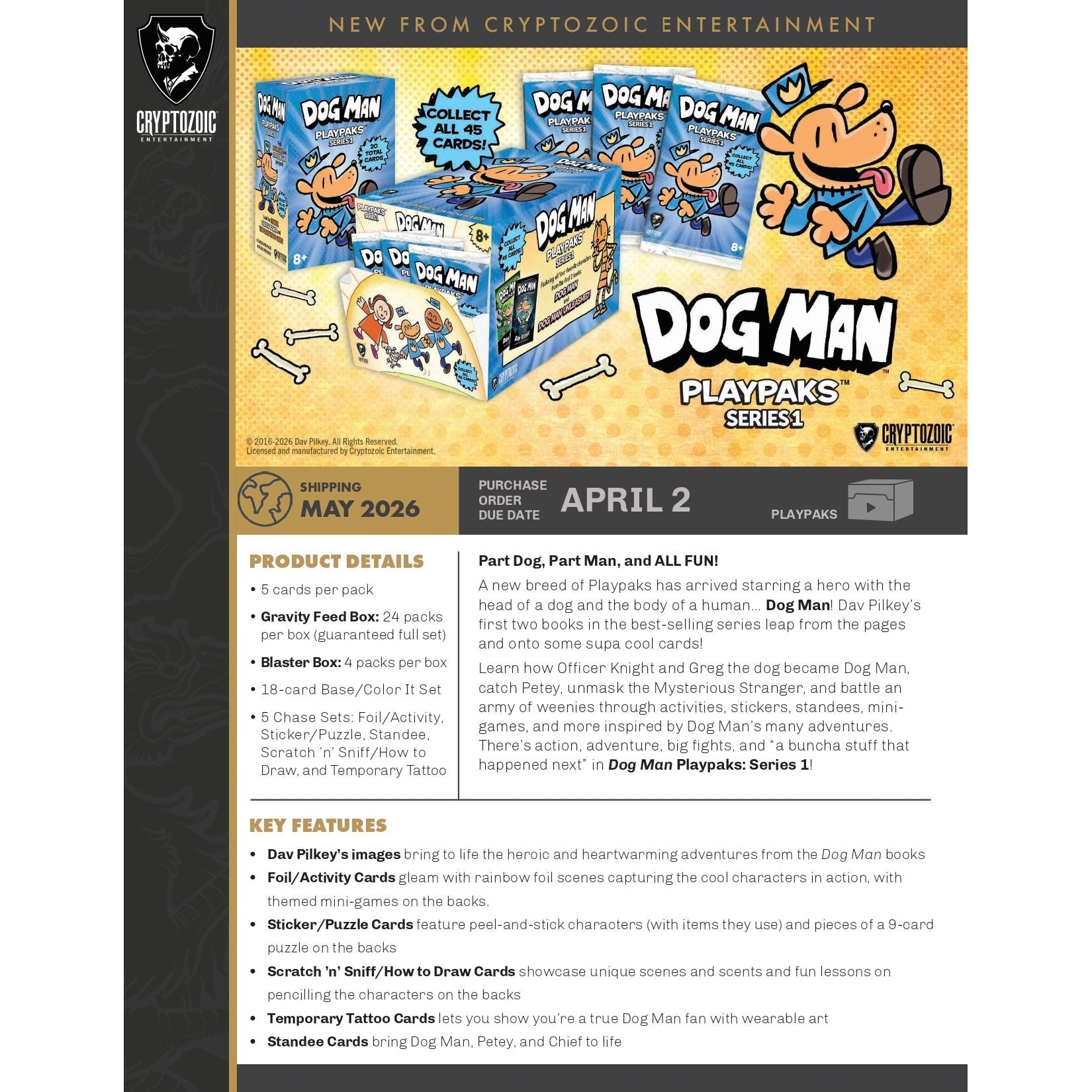 Dog Man Playpaks Blaster Box (Series 1) 810120783567 at King Card Canada