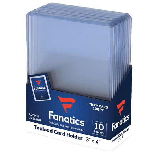 Fanatics 108pt Thick Card Toploaders (10 - Pack) 887521135196 at King Card Canada