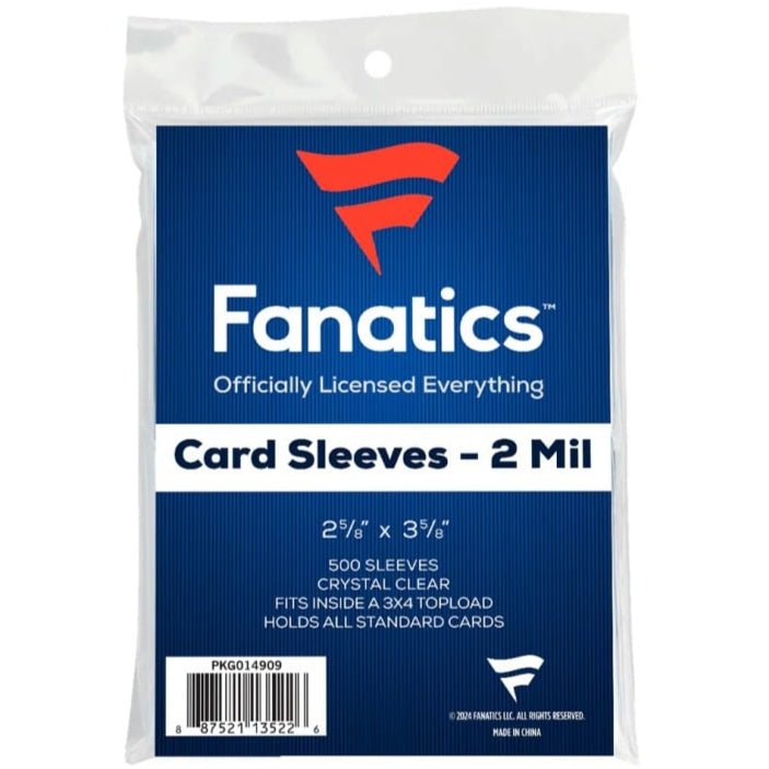 Fanatics Soft Standard Size Trading Card Penny Sleeves (Pack of 500) 887521135226 at King Card Canada