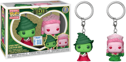 Funko Pocket POP! Keychain 2 - Pack (Wicked) - Elphaba Thropp & Glinda Upland (Ombre) (Special Edition) 889698916790 at King Card Canada