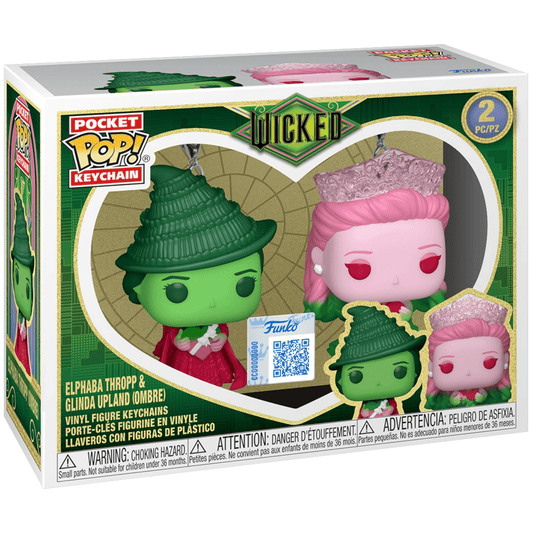 Funko Pocket POP! Keychain 2 - Pack (Wicked) - Elphaba Thropp & Glinda Upland (Ombre) (Special Edition) 889698916790 at King Card Canada