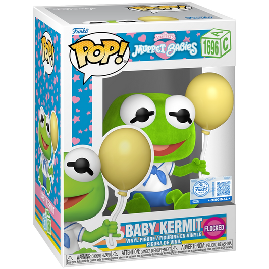 Funko POP! 1696 (Muppet Babies) - Baby Kermit (Flocked / Special Edition) 889698917674 at King Card Canada